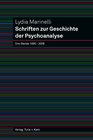 Buchcover Schriften zur Geschichte der Psychoanalyse