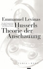 Buchcover Husserls Theorie der Anschauung
