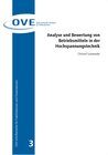 Buchcover Analyse und Bewertung von Betriebsmitteln in der Hochspannungstechnik