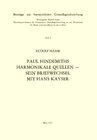 Buchcover Paul Hindemiths harmonikale Quellen