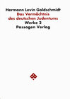 Buchcover Werkausgabe in neun Bänden / Das Vermächtnis des deutschen Judentums