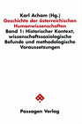 Buchcover Geschichte der österreichischen Humanwissenschaften / Geschichte der österreichischen Humanwissenschaften