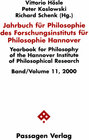 Buchcover Jahrbuch für Philosophie des Forschungsinstituts für Philosophie Hannover / Jahrbuch für Philosophie des Forschungsinsti