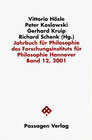 Buchcover Jahrbuch für Philosophie des Forschungsinstituts für Philosophie Hannover