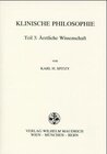 Buchcover Klinische Philosophie / Ärztliche Wissenschaft