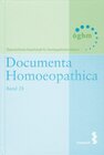 Buchcover Documenta homoeopathica / Documenta Homoeopathica