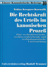 Buchcover Die Rechtskraft des Urteils im kanonischen Prozess
