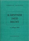 Buchcover Kärntner Jagdrecht