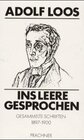Buchcover Ins Leere gesprochen