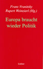 Buchcover Europa braucht wieder Politik