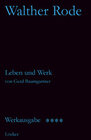 Buchcover Werkausgabe Walther Rode. Band 1-4 / Biographie Walther Rode