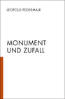 Buchcover Monument und Zufall