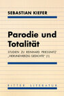 Buchcover Parodie und Totalität.