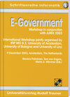 Buchcover E-Government. Workshop in conjunction with JURIX 2003