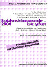 Buchcover Sozialversicherungsrecht 2004 - kurz gefasst