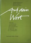 Buchcover Auf dein Wort