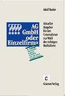Buchcover AG, GmbH oder Einzelfirma?