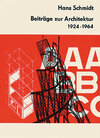 Buchcover Beiträge zur Architektur 1924–1964