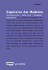 Buchcover Expansion der Moderne