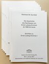 Buchcover Schriften zu Ernst Ludwig Kirchner I - VIII