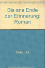 Buchcover Bis ans Ende der Erinnerung