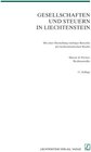 Buchcover Gesellschaften und Steuern in Liechtenstein