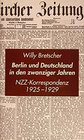 Buchcover Berlin und Deutschland in den zwanziger Jahren