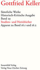 Buchcover Sämtliche Werke. Historisch-Kritische Ausgabe / Sämtliche Werke. Historisch-Kritische Ausgabe, Band 29