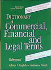 Buchcover Wörterbuch Handel, Finanz, Recht 1 /Dictionary of Commercial, Financial and Legal Terms