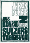 Buchcover Werkausgabe / Aus Konrad Sulzers Tagebuch