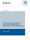 Buchcover Der Einfluss des Aktivierenden Staates auf Familienpolitik in Deutschland und den Niederlanden
