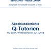 Buchcover Abschlussberichte Q-Tutorien HU Berlin, Wintersemester 2014/2015