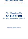 Buchcover Abschlussberichte Q-Tutorien: HU Berlin, Wintersemester 2016/17