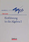 Buchcover Einführung in die Algebra I