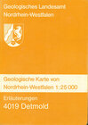 Buchcover Geologische Karten von Nordrhein-Westfalen 1:25000 / Detmold