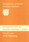 Buchcover Geologische Karten von Nordrhein-Westfalen 1:25000 / Rietberg