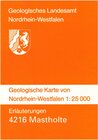 Buchcover Geologische Karten von Nordrhein-Westfalen 1:25000 / Mastholte