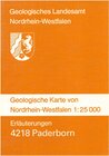 Buchcover Geologische Karten von Nordrhein-Westfalen 1:25000 / Paderborn