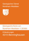 Buchcover Geologische Karten von Nordrhein-Westfalen 1:25000 / Benninghausen