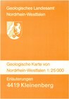 Buchcover Geologische Karten von Nordrhein-Westfalen 1:25000 / Kleinenberg