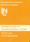 Buchcover Geologische Karten von Nordrhein-Westfalen 1:25000 / Bödefeld