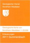 Buchcover Geologische Karten von Nordrhein-Westfalen 1 : 25000 / Gummersbach