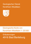 Buchcover Geologische Karten von Nordrhein-Westfalen 1:25000 / Bad Berleburg