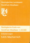 Buchcover Geologische Karten von Nordrhein-Westfalen 1:25000 / Mechernich