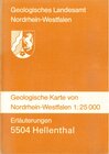 Buchcover Geologische Karten von Nordrhein-Westfalen 1:25000 / Hellenthal
