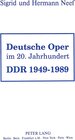 Buchcover Deutsche Oper im 20. Jahrhundert- DDR 1949 - 1989
