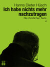 Buchcover Ich habe nichts mehr nachzutragen