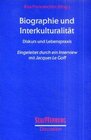 Buchcover Biographie und Interkulturalität