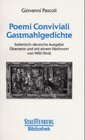 Buchcover Poemi Conviviali - Gastmahlgedichte