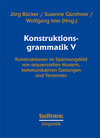 Buchcover Konstruktionsgrammatik V